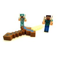 Набор игрушек Герои и Алмазный меч из игры Майнкрафт Minecraft "0027"