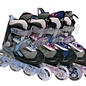 Роликовые коньки POWERFLEX (цвет фиолетовый - раздвижные на 4 размера)